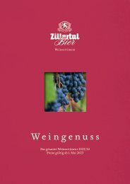 Zillertal Bier Weingenuss 23/24 ohne Preise