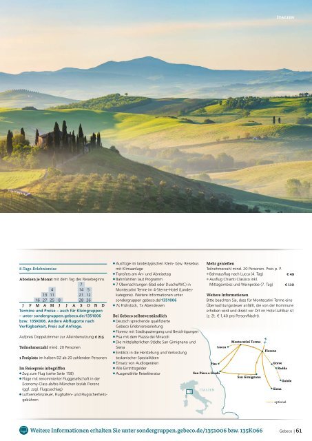 Gebeco Sondergruppen Katalog 2024