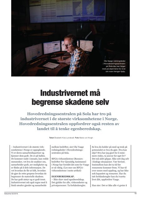 Sikkerhet 02 2019_RFGA_Industrivernet må begrense skadene selv