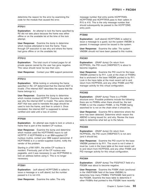 z/VM: System Messages and Codes Š CP - z/VM - IBM