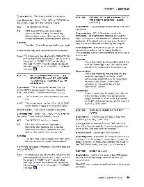 z/VM: System Messages and Codes Š CP - z/VM - IBM