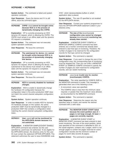 z/VM: System Messages and Codes Š CP - z/VM - IBM