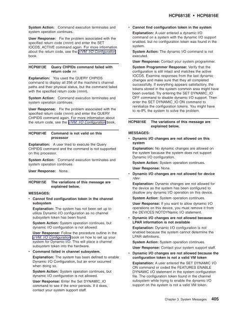 z/VM: System Messages and Codes Š CP - z/VM - IBM