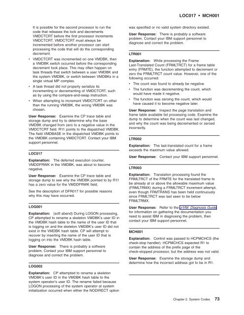 z/VM: System Messages and Codes Š CP - z/VM - IBM