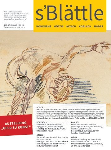 s'Blättle Nr. 23 - Do, 8. Juni 2023