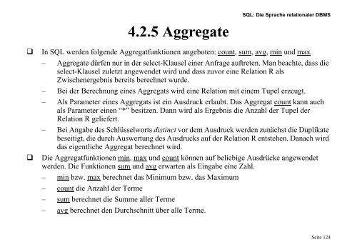 A RS - of the AG Database-Systems