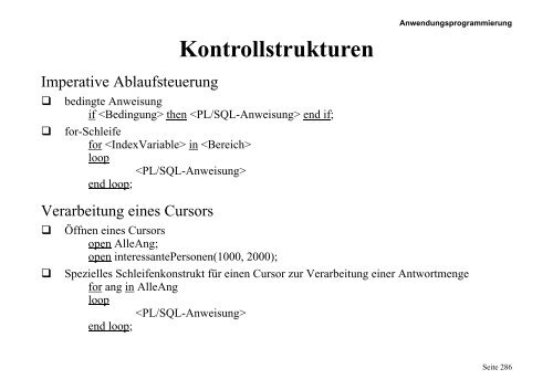 A RS - of the AG Database-Systems