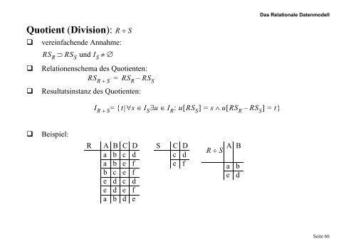 A RS - of the AG Database-Systems