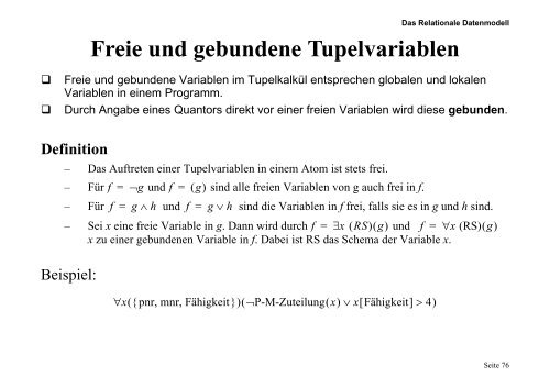 A RS - of the AG Database-Systems