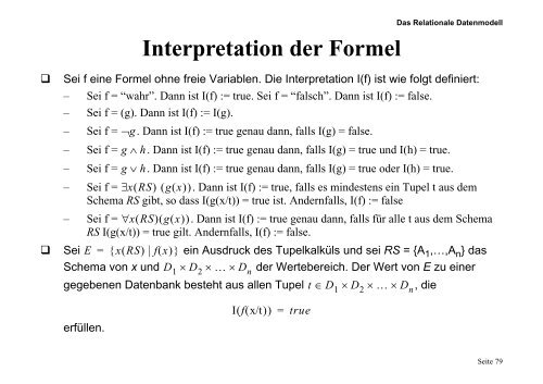 A RS - of the AG Database-Systems