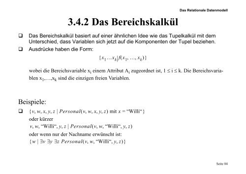 A RS - of the AG Database-Systems