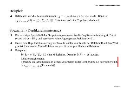 A RS - of the AG Database-Systems