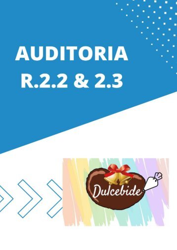 Informe y Auditoría del reto 2.2 & 2.3