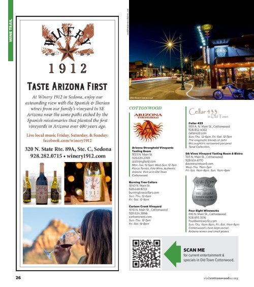 2023 Cottonwood & Verde Valley Visitor's Guide