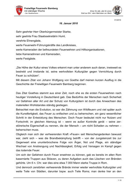 Sehr Geehrter Herr Oberburgermeister Starke Sehr Geehrte Frau
