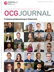 OCG Journal 01/2023 IT-Nachwuchsforschung in Österreich