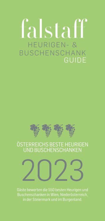 Falstaff Heurigen- & Buschenschankguide 2023