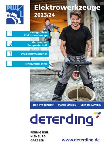 Plus1 Elektrowerkzeug-Katalog 2023/24 von Deterding