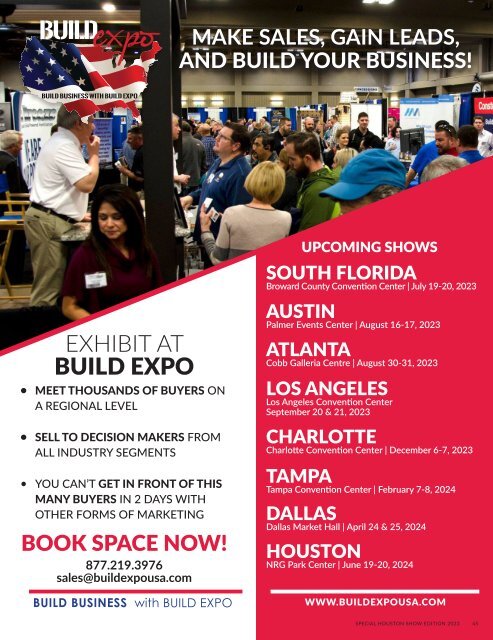 Construction Monthly Magazine | Houston 2023 Build Expo Show Edition