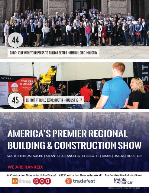 Construction Monthly Magazine | Houston 2023 Build Expo Show Edition