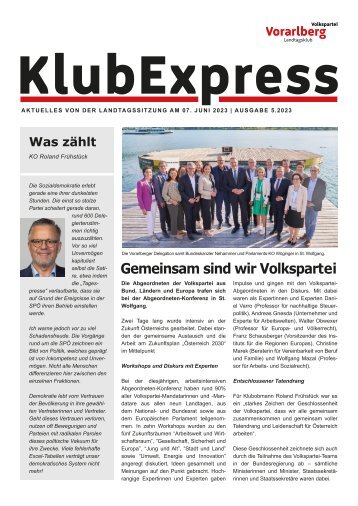 Klubexpress Juni 2023