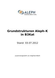 Grundstrukturen Aleph-K in B3Kat