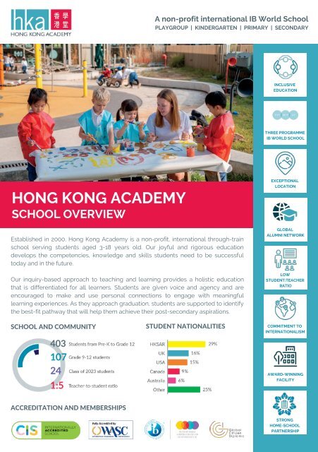 HKA School Overview
