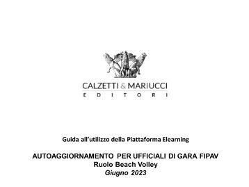 Guida corso UG GENERALE - Serie BV - overall
