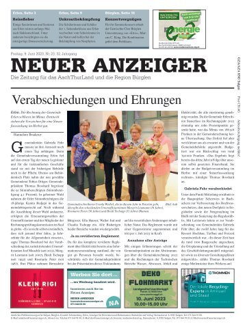 Neuer Anzeiger 9. Juni 2023