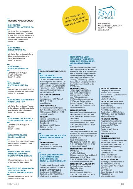 immobilia 2023/06 - SVIT