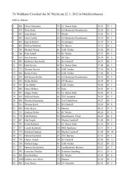 74. Waldkater-Crosslauf des SC Weyhe am 22. 1. 2012 in ...
