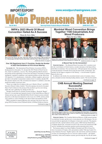 Import/Export Wood Purchasing News - June/July 2023 