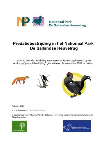 Predatiebestrijding in het Nationaal Park De Sallandse Heuvelrug