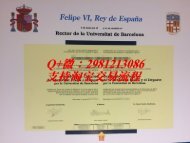 西班牙巴塞罗那大学(Universidad de Barcelona)毕业证样本|国外大学文凭成绩单制作|西班牙大学留服认证