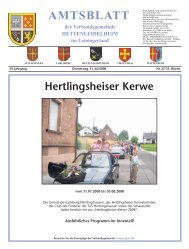 Hertlingsheiser Kerwe - Verbandsgemeinde Hettenleidelheim