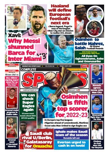 COMPLETE SPORTS - FRIDAY, JUNE 9, 2023