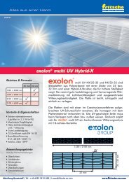 Exolon multi UV Hybrid-X Polycarbonat-Stegplatten