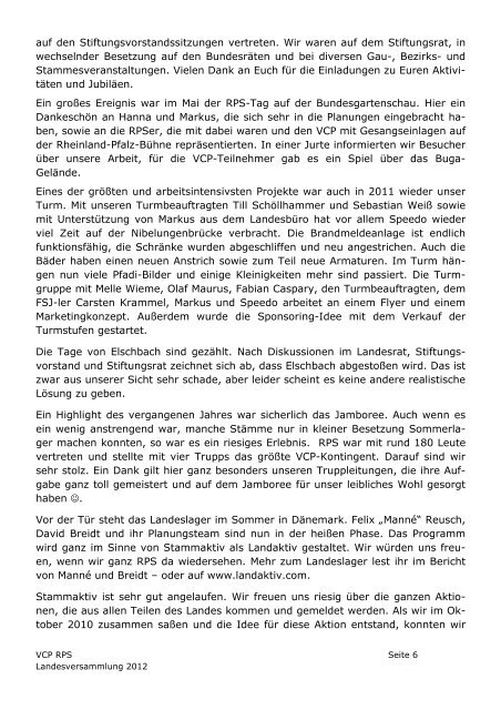 Berichtsheft - PDF - 2012 - VCP Land Rheinland-Pfalz/Saar