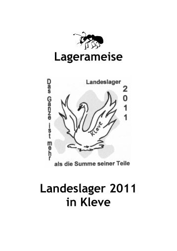 Lagerameise Landeslager 2011 in Kleve - Waldjugend Kleve