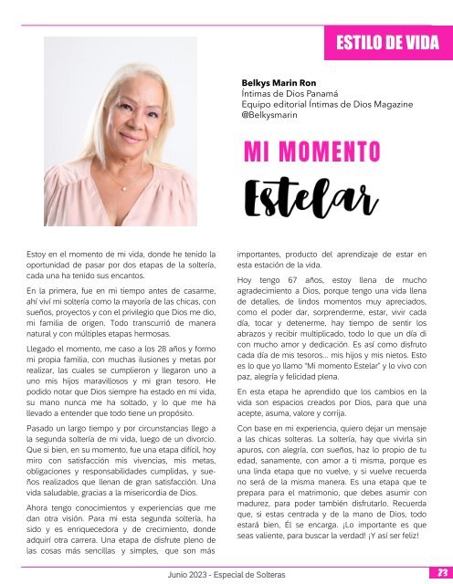 Intimas de Dios Magazine - Edición # 27