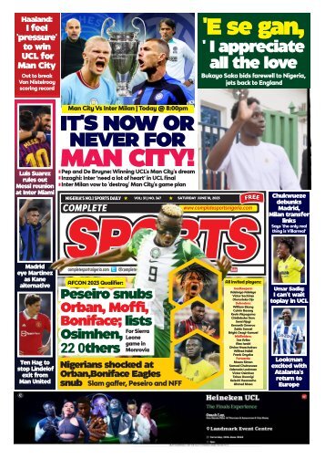 COMPLETE SPORTS - SATURDAY, JUNE 10, 2023