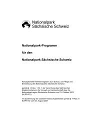 Nationalpark-Programm für den Nationalpark Sächsische Schweiz
