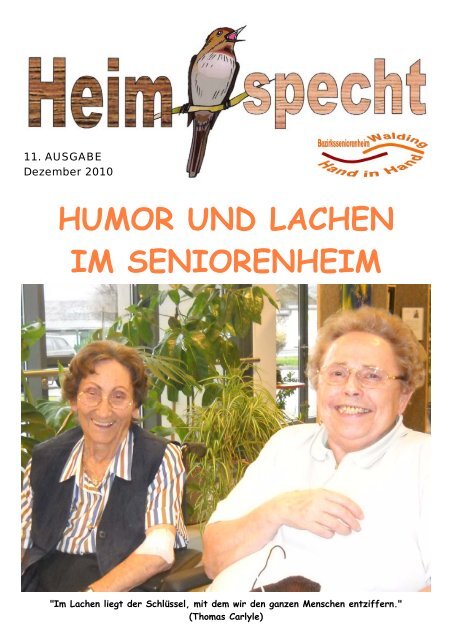 humor und lachen im seniorenheim - Sozialhilfeverband Urfahr ...