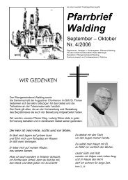 kalender - Pfarre Walding