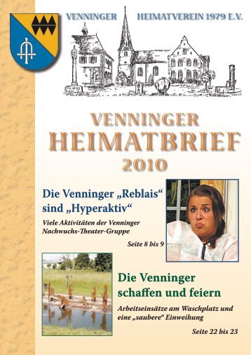 Ausgabe 2010 - heimatverein-venningen.de