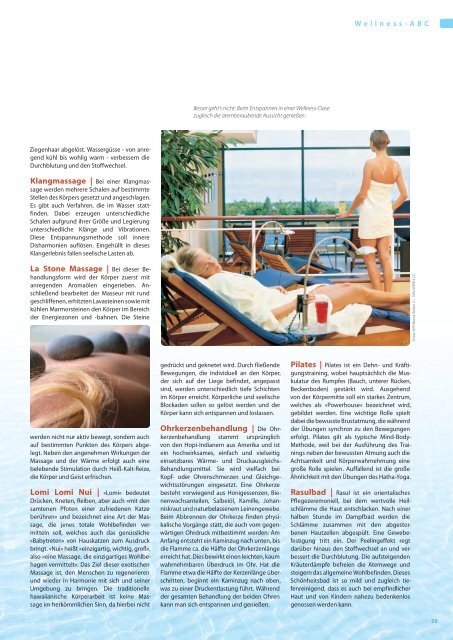 Wellness pur - Urlaub an Ostsee und Seen - Tourismusverband ...