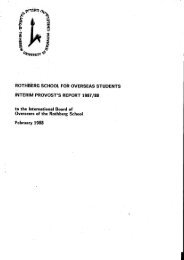 Provost Report 1987-88, Feb