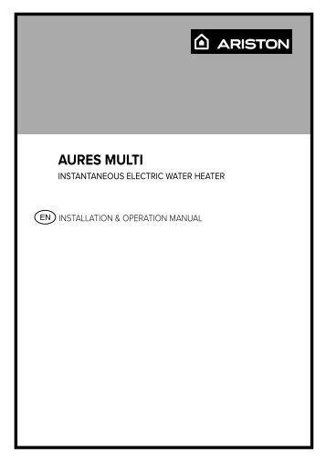 Ariston - AURES MULTI - Manual UK