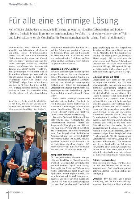 KÜCHENPLANER Magazin 5 / 6 -2023