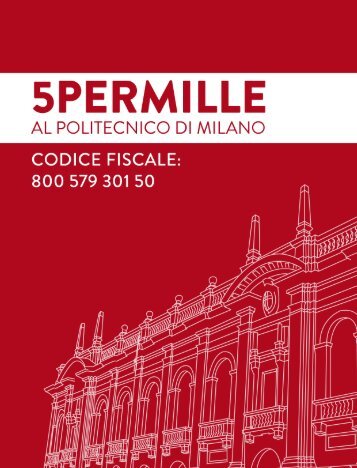 Il 5 per Mille al Politecnico di Milano | 2023